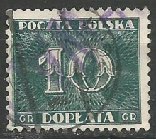 POLOGNE / TAXE N° 98 OBLITERE - Segnatasse