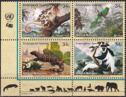 UNO NEW YORK 2001 Mi-Nr. 856/59 ** MNH - Unused Stamps