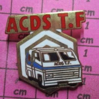 812H Pin's Pins / Beau Et Rare / MARQUES / FOURGON BLINDE ACDS TRANSPORTS DE FONDS - Transports