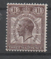 UK, GB, Great Britain, MNH, 1929, Michel 172, Postal Union Congress - Ongebruikt