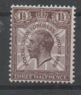 UK, GB, Great Britain, MNH, 1929, Michel 172, Postal Union Congress - Ungebraucht