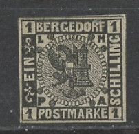 Allemagne Bergedorf - Germany - Deutschland 1871 Y&T N°3 - Michel N°7 Nsg - 4s Armoirie - Bergedorf