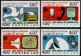 LAOS 1983 Mi 694-697 WORLD COMMUNICATION DAY MINT STAMPS ** - Laos