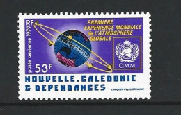 New Caledonia 1979 OMM Satellite 53 Fr Airmail Single MNH - Ongebruikt