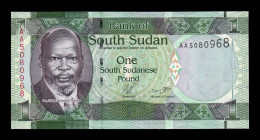 South Sudan Del Sur 5 Pounds 2011 Pick 5 Sc Unc - South Sudan