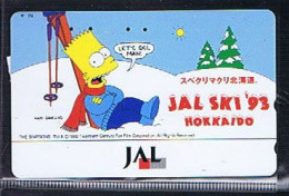 Télécartes Carte Telephonique Phonecard Japon Japan  Telecarte Theme Simpson - BD