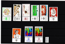 CDEX/06 UNO GENF 1984 MICHL  38/46 ** Postfrischer JAHRGANG Mit TABS  ZÄHNUNG SIEHE ABBILDUNG - Unused Stamps