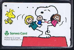 Télécartes Carte Telephonique Phonecard Japon Japan  Telecarte Theme Snoopy - BD