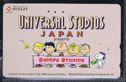 Télécartes Carte Telephonique Phonecard Japon Japan  Telecarte Theme Snoopy - BD