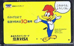 Télécartes Carte Telephonique Phonecard Japon Japan  Telecarte Theme Woody Woodpecker - Comics