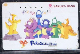 Télécartes Carte Telephonique Phonecard Japon Japan  Telecarte Theme Parasa & Dinky Dinos - Comics