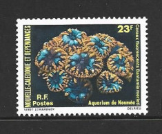 New Caledonia 1979 Aquarium Coral 23 Fr Single MNH - Ongebruikt