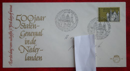 FDC E62 62 500 Jaar Staten Generaal NVPH 811 (Mi 817); 1964 With Adress NEDERLAND NIEDERLANDE NETHERLANDS - FDC