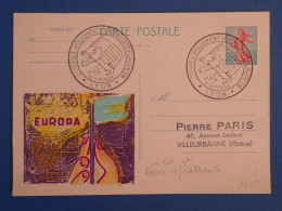 BZ1 FRANCE   BELLE  CARTE  ENTIER  SEMEUSE REPIQUAGE RR 1952   LYON  A VILLEURBANNE + AFF. PLAISANT ++ - Cartas/Sobre De Respuesta T