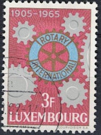 Luxemburg - 60 Jahre Rotary International (MiNr: 709) 1965 - Gest Used Obl - Oblitérés