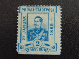 N°. 34 Oblitéré Avec Oblitération Très Légère (catalogue De L'ASPAL) Des Postes Locales De Strasbourg - Unused Stamps