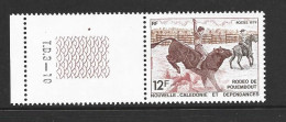 New Caledonia 1979 Rodeo 12 Fr Marginal Single  MNH - Ongebruikt