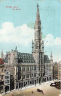 BELGIQUE - Bruxelles - Hôtel De Ville - Colorisé - Carte Postale Ancienne - Monumenti, Edifici