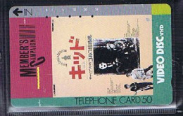 Télécartes Carte Telephonique Phonecard Japon Japan  Telecarte Theme Vedette Charlie Chaplin - Personnages