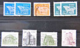 IRLANDE - Animaux Stylisés Et Architecture - Lot De 7 Timbres Oblitérés - Used Stamps