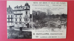 Luxeuil Les Bains , Hotel Des Bains Et Villa Des Fleurs - Luxeuil Les Bains