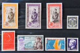 MONACO 1940/1949 - Petit Lot De 8 Timbres Oblitérés - Oblitérés