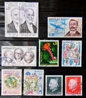 MONACO 1970/1979 - Petit Lot De 9 Timbres Oblitérés - Used Stamps