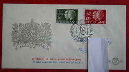 FDC NVPH E50 50 Juliana En Bernard NVPH 764-765 (Mi 772-773) With Adress 1962 NEDERLAND NIEDERLANDE NETHERLANDS - FDC