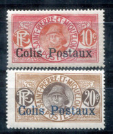 SAINT PIERRE & MIQUELON Paket 3-4 Mh - Mit Falz, Hinged, Charnière Paketmarke Colis Postaux - Postage Due