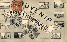 N°108711 -cpa Souvenir De Fere Champenoise - Souvenir De...