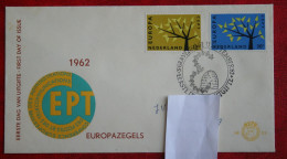 FDC NVPH E53 53 Europa CEPT NVPH 777-778 (Mi 782-783); 1962 With Adress NEDERLAND NIEDERLANDE NETHERLANDS - FDC