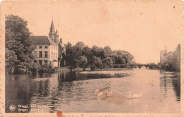 BELGIQUE - Brugge - Le Lac Amour - Cygnes - Carte Postale Ancienne - Brugge