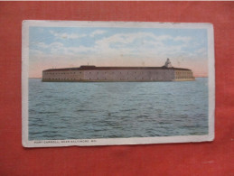 Fort Carroll Near Baltimore Maryland > Baltimore   Paper  Flacking Backside      Ref 6164 - Baltimore