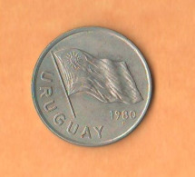 Uruguay 5 New Pesos 1980 South America State Nickel Coin - Uruguay