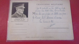 CARTE DE FRANCHISE MILITAIRE Illustrée AMIRAL DARLAN COMMANDANT EN CHEF DES FORCES MARITIMES - Cartas & Documentos