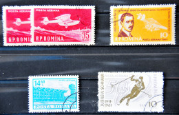 ROUMANIE - Poste Aérienne - Petit Lot De 4 Timbres Oblitérés - - Gebruikt