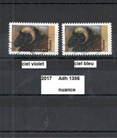 Variété Adhésif De 2017 Oblitéré Y&T N° Adh 1386 Nuance - Oblitérés