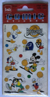 3 Feuilles De Stickers Disney Années 90 - Mickey Donald Basket Ball - BSB - Comic Sticker 11-344 - Autocollants