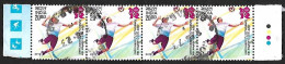 India 2012 LONDON OLYMPICS, Olympic, Volleyball , Sports, Sport, Strip Of 4v, Traffic Light, Used (**) Inde Indien - Used Stamps