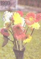 Pocket Calendar, Flowers In Vase, 1990 - Small : 1981-90