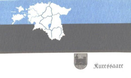 Pocket Calendar, Estonian Flag, Land Map And Kuressaare Coat Of Arm, 1990 - Small : 1981-90