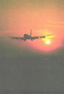 Pocket Calendar, Passanger Airplane At Sunset, 1990 - Small : 1981-90