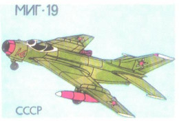 Pocket Calendar, Military Airplane MIG- 19, 1990 - Small : 1981-90