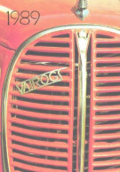 Pocket Calendar, Antitique Automobile Club Of Latvia, Old Car Vairogs, 1989 - Small : 1981-90