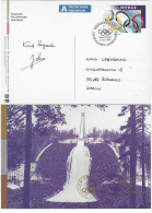 1998 Entier Postal (Norvège) émis Pour Les J.O. De Nagano: Le Tremplin Des Jeux Olympiques De Lillehammer. - Inverno1994: Lillehammer