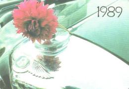 Pocket Calendar, Antitique Automobile Club Of Latvia, Old Car, 1989 - Small : 1981-90