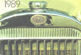 Pocket Calendar, Antitique Automobile Club Of Latvia, Old Car Oldsmobile, 1989 - Small : 1981-90