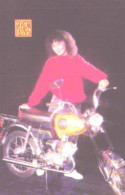 Pocket Calendar, Gosstrah, Insurance, Lady With Motorbike, 1989 - Small : 1981-90