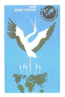 Pocket Calendar, For Peace And Social Progress, Bird, Stork, 1989 - Small : 1981-90