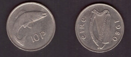 IRELAND   10 PENCE 1980 (KM # 23) #7421 - Irlande